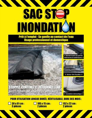 5 Sacs anti inondation – Sac à gravats chantier – Sac de sable barriere  porte de garage (60 x 40 cm) : : Bricolage