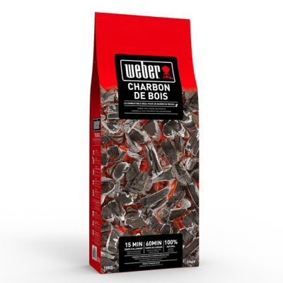 Sac de charbon de bois Weber 10kg dont 1kg gratuit
