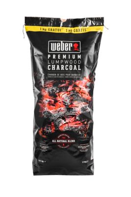 Charbon de bois WEBER 10kg dont 1kg gratuit de charbon de bois