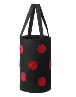 Lot De 2 Sacs De Plantation De Fraises - Sacs De Culture Suspendus Multi-Poches Pour Intérieur Et Extérieur, Conteneurs Réutilisables En Plastique PE Avec Trous De Drainage