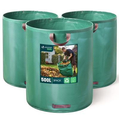 Sac de jardin 500L Lot de 3 sacs Extra Large VOUNOT