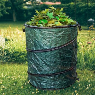 BIKAIN Borsa Da Giardino Pop Up 120 Litri - Contenitore Richiudibile Per Rifiuti Verdi, Foglie E Potatura, Pratica E Resistente - 2