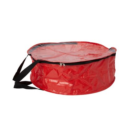 Sac De Rangement Pour Couronne De Noël – 60 Cm X 20 Cm – Fermeture éclair Robuste Avec Fenêtre Transparente – Noir