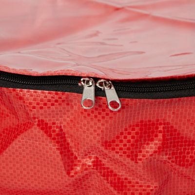 Sac de rangement PVC pour couronne de Noël Ø59 x P.20 cm rouge