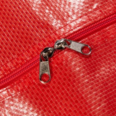 Sac de rangement PVC pour sapin de Noël L.137 x l.36 x H.47 cm rouge