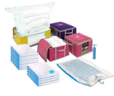Sac de rangement sous vide aspirateur Lot de 22 pcs VOUNOT