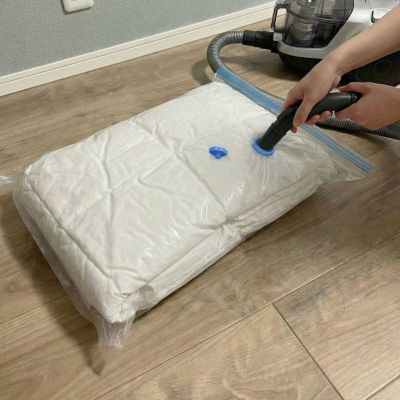 Sac de rangement sous vide MSV - Parfum lavande - 100x110 cm - Couleur Noir
