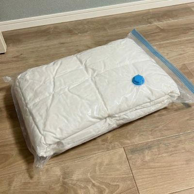 Sac de rangement sous vide MSV - Parfum lavande - 100x110 cm - Couleur Noir