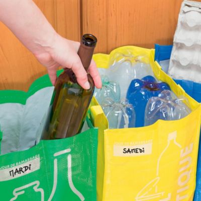 Sac de tri - JE CHERCHE UNE IDEE - Lot de 3 - Plastique