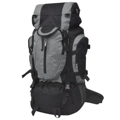 Sac à dos de randonnée XXL 75 L noir et gris