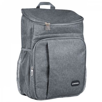 Sac à dos, glacière isotherme, sac de pique-nique - 23 L  - Gris - Linxor