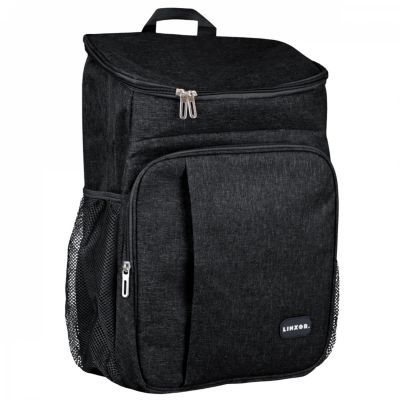 Sac à dos, glacière isotherme, sac de pique-nique - 23 L  - Noir - Linxor