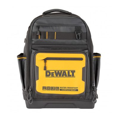 Sac à dos porte-outils DWST60102-1, polyester hydrofuge, compartiments organisés