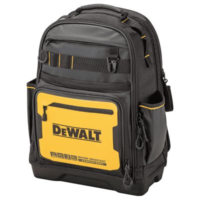 Sac à dos porte-outils DWST60102-1, polyester hydrofuge, compartiments organisés