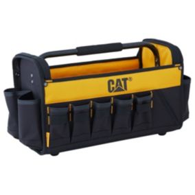 Sac à outils 12L Polyester / PVC 1 poche intérieure 16 poches extérieures CAT