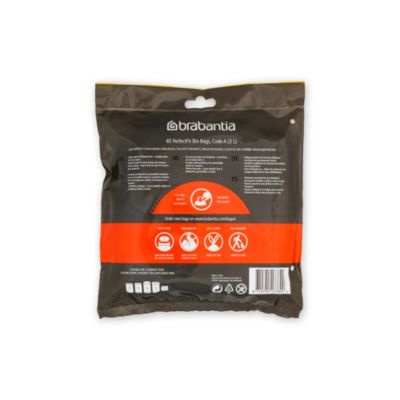 Sac poubelle perfectfit brabantia 3L - 40 pièces