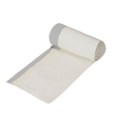 Sac poubelle vendu par 20 à poignée 10 L couleur blanc
