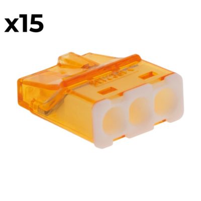 Sachet de 15 bornes 3 entrées - mini connex - Blm