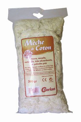 Sachet de 200g de mèches de coton Gerlon 200g