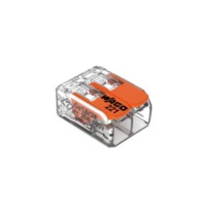 Sachet de 5 bornes 2 entrées S221 - Wago