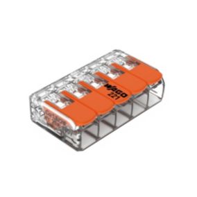 Sachet de 5 bornes 5 entrées série 221 - Wago