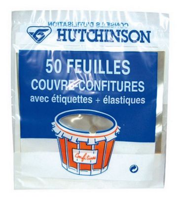 Sachet de 50 feuilles couvre pot de confiture