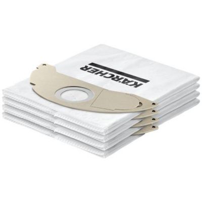 Sachets filtrants non tissés KFI 657, lot de 4 compatibles SE 5 et SE 6 Signature Line, SE 5.100 et SE 6.100
