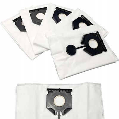 Sacs Aspirateur de Remplacement 5 Pièces - Microfibre Synthétique, 45x65 cm, Compatible avec Kärcher NT 30/1-50/1