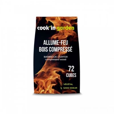 Sacs d'allume-feux (72 pcs) - Bois compressé - 100% végétal