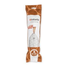 Sacs poubelle Brabantia PerfectFit blanc 12 L
