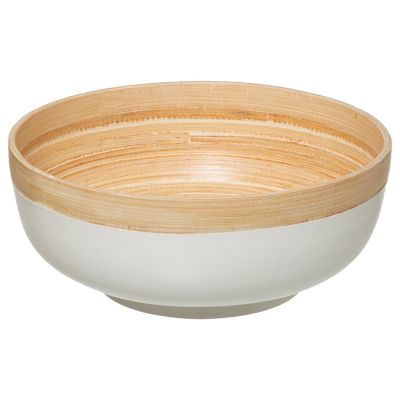 Saladier Ø 20 cm Modern Color 5Five blanc et bambou
