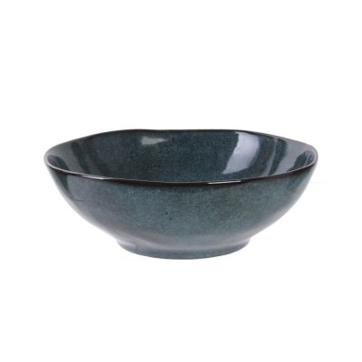 Saladier en céramique Bleu, H. 7 cm, AU GRÉ DU TEMPS
