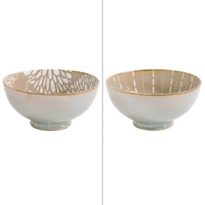 Saladier penjab beige 20 cm (1 modèle aléatoire)