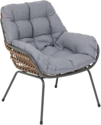 Salon bas de jardin 2 personnes Paopao coloris graphite Hesperide