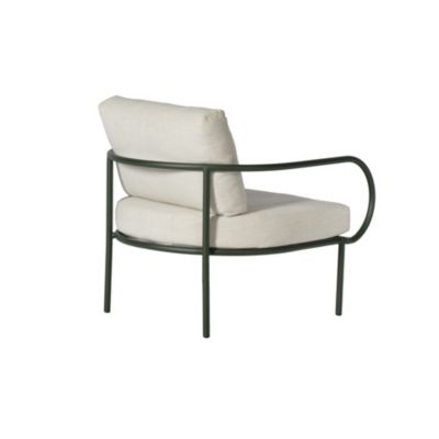 Salon bas de jardin 4 personnes aluminium Aura vert foncé Arcane
