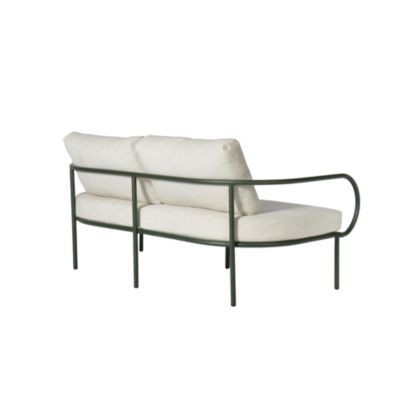 Salon bas de jardin 4 personnes aluminium Aura vert foncé Arcane