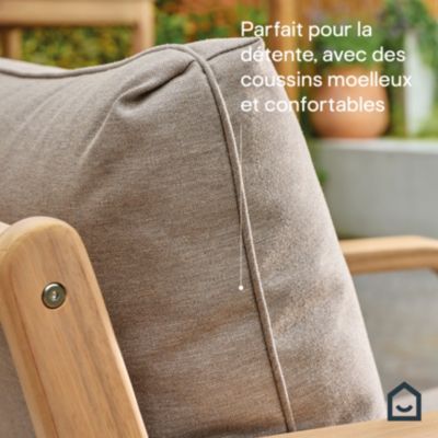 Salon bas de jardin Riveo 4 personnes GoodHome