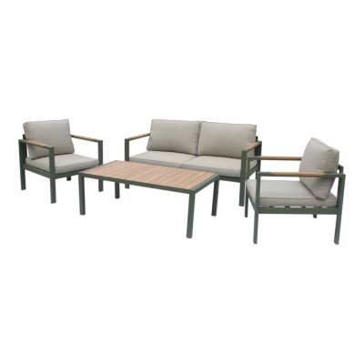 Salon de jardin 4 places GoodHome Pistache vert