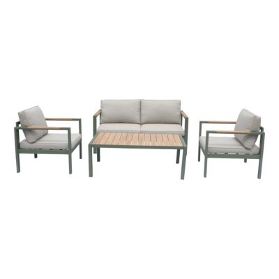 Salon de jardin 4 places GoodHome Pistache vert