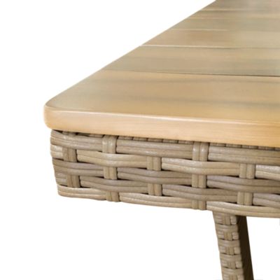Salon de jardin 6 places beige GoodHome Elos