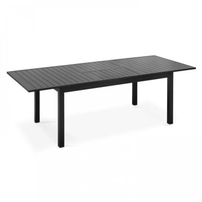 Salon de jardin 8 places en aluminium table extensible  Oviala