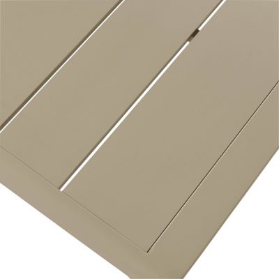 Salon de jardin aluminium couleur sable GoodHome Santorin peyote 5 personnes