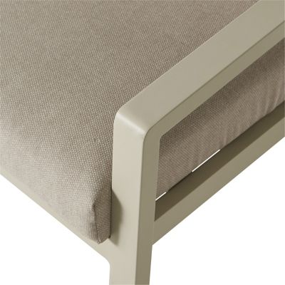 Salon de jardin aluminium couleur sable GoodHome Santorin peyote 5 personnes