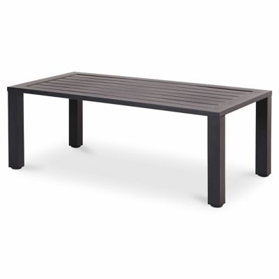 Salon de jardin bas Blooma Jaz aluminium gris 4 personnes