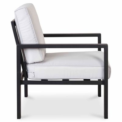Salon de jardin bas Blooma Jaz aluminium gris 4 personnes