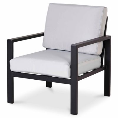 Salon de jardin bas Blooma Jaz aluminium gris 4 personnes