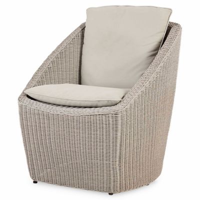 Salon de jardin bas Blooma Pilares effet rotin beige 2 personnes