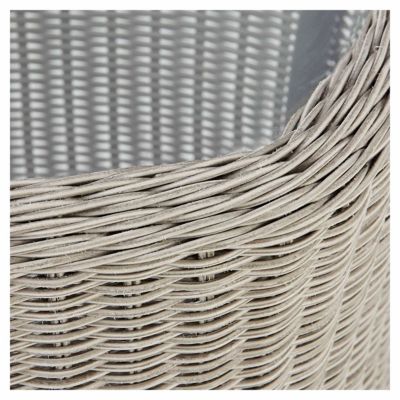 Salon de jardin bas Blooma Pilares effet rotin beige 2 personnes