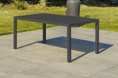 Salon de jardin bas Cayenne aluminium anthracite DCB Garden 7 personnes