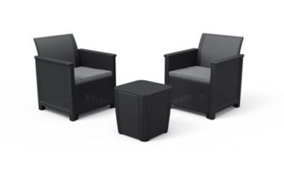 Salon de jardin bas Tahiti balcon 2 personnes | Castorama